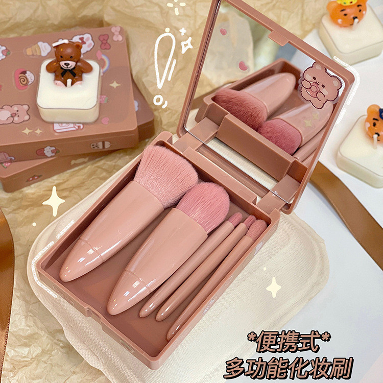 pincel maquiagem kit pincel maquiagem profissional Conjunto de pincéis de maquiagem Cangzhou 5 pequenos portáteis conjun