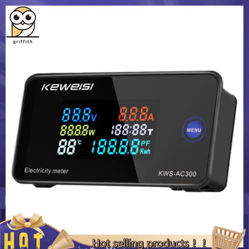 Brs1keweisi , KWS-AC300 Voltímetro Digital AC 50-300V Tensão 45-65Hz Medidor De Energia LED Wattímetro