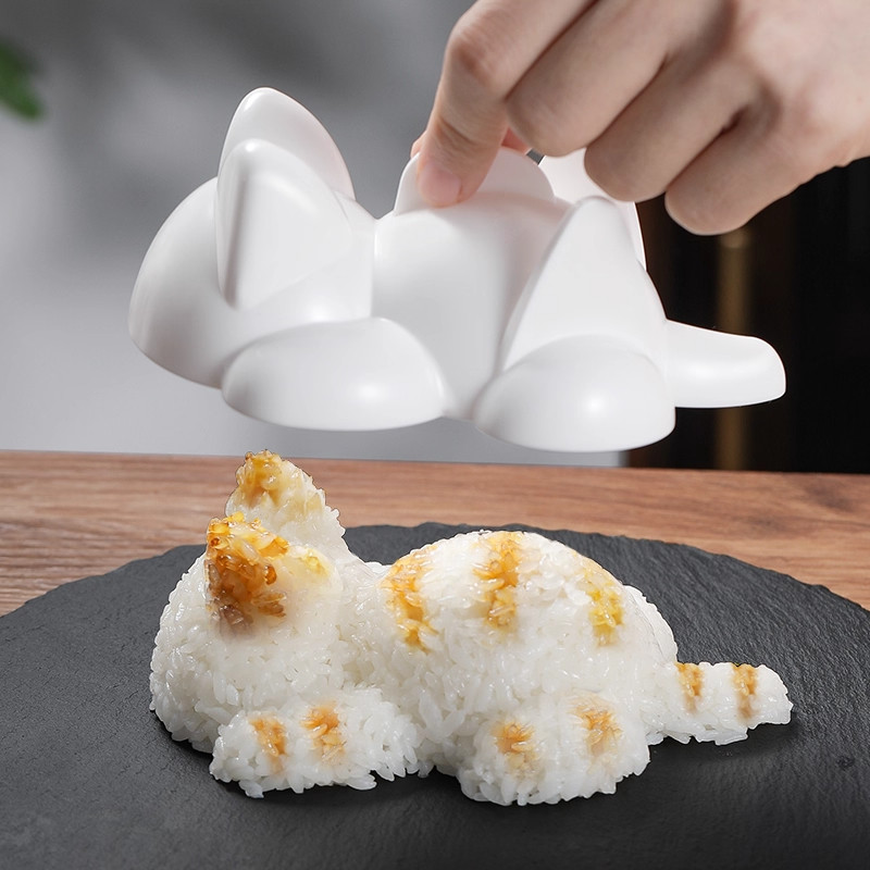 Japão importado do japão crianças gato arroz bola molde de grau alimentício segurança bebê arroz bonito pequeno Animal f