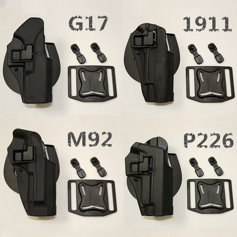 Cos plástico rápido puxar cintura USP perna rápida puxar G17 jogo P226 filme adereços 1911 conjunto de ferramentas M92 p