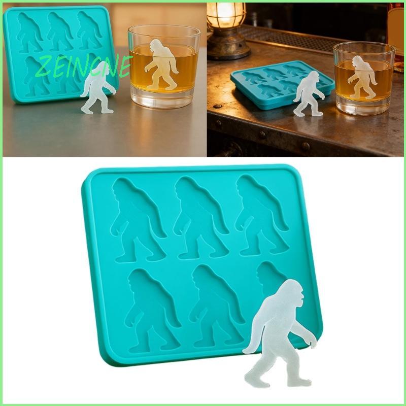 Bandeja Cubos Silicone Tóxica ZEIN Formato Pés Grandes Engraçados, Moldes 6 Cavidades Para Coq