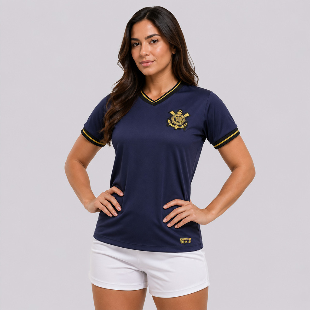 Camisa Corinthians Dry Feminina Roxa