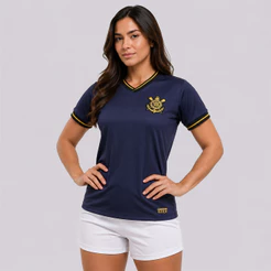 Camisa Corinthians Dry Feminina Roxa