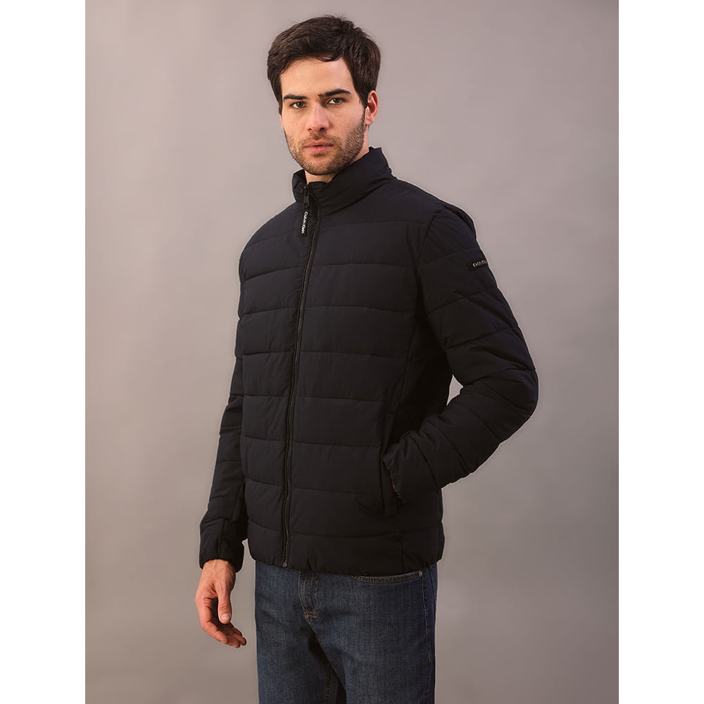 Jaqueta Masculina Matelasse Calvin Klein Com Zíper - Marinho