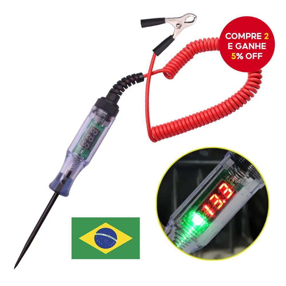 Testador De Circuito De Tensão Automotiva-Luz De Teste De Sonda De Diagnóstico 6V/12V/24V Para Carros E Caminhões