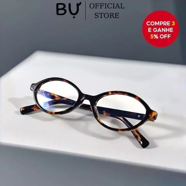 Óculos Ovais Estilosos: 44% OFF! 🐆