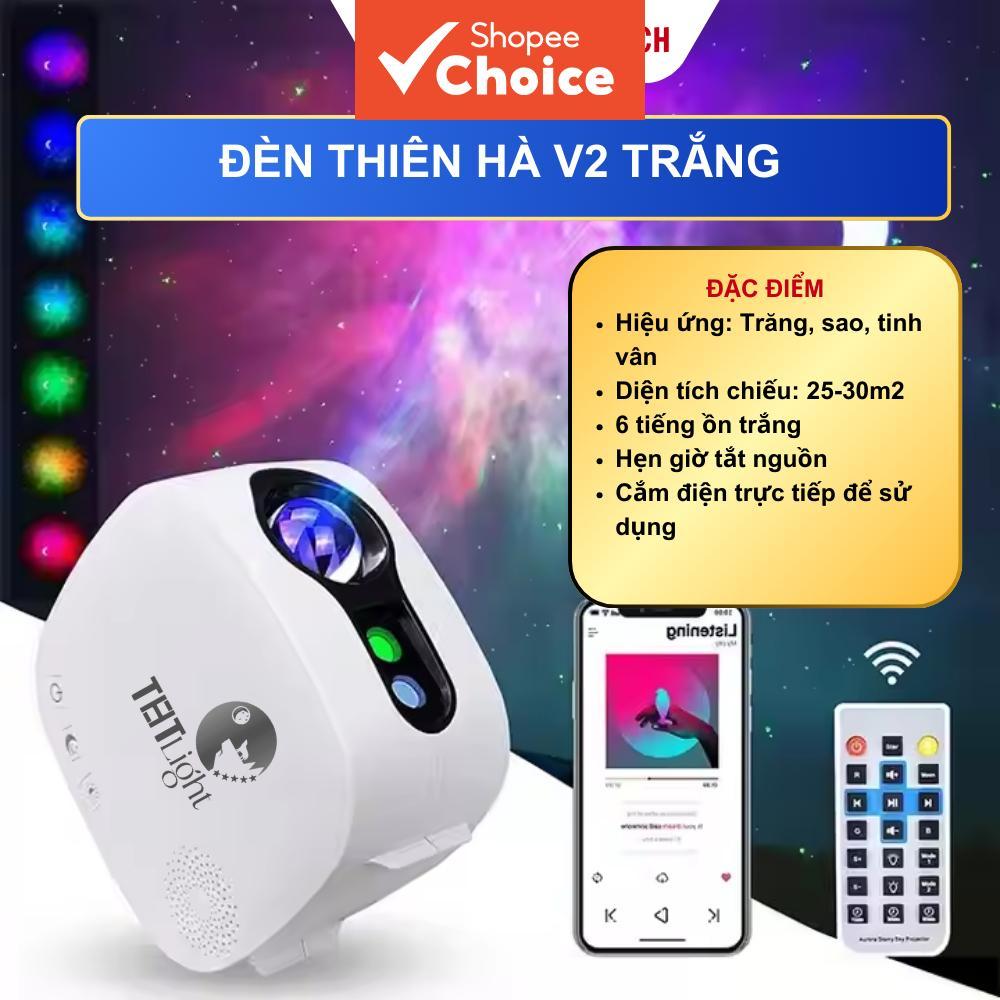 Galaxy Lamp V2 Bluetooth Speaker THT SHOP Luminária noturna decorativa: projeta céu estrelado, lua e aurora boreal para