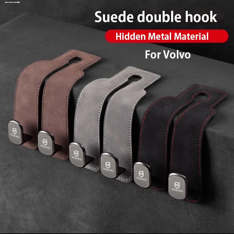 Gancho para Carro Volvo, Acessório Interno para Carro, Suporte de Gancho Duplo para Bolsas, para Volvo S80 XC60 S40 XC40