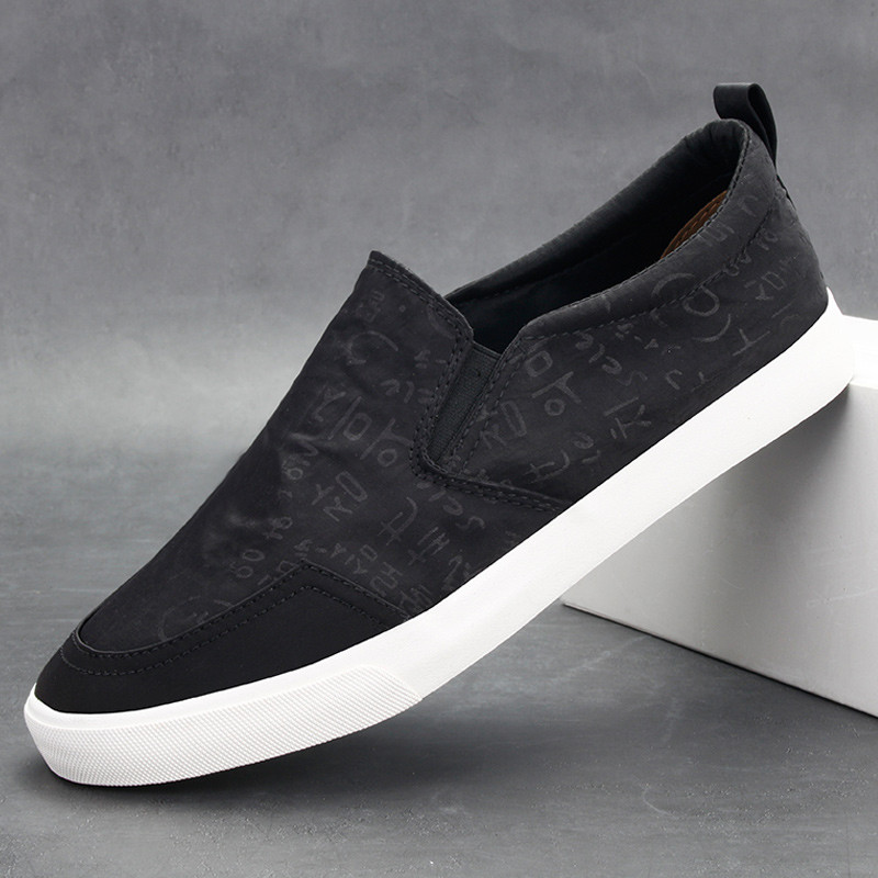 Sapatos masculinos verão respirável sapatos casuais sapatos de lona de um Pedal sapatos masculinos na moda tênis velho p