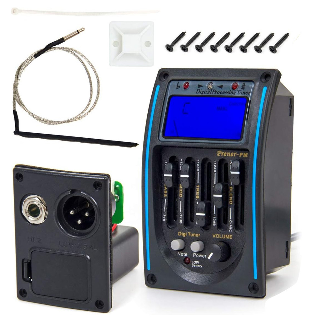Captador LC-5 Pre Amp Equalizador P/ Violão Com Afinador LC-5 Alta qualidade