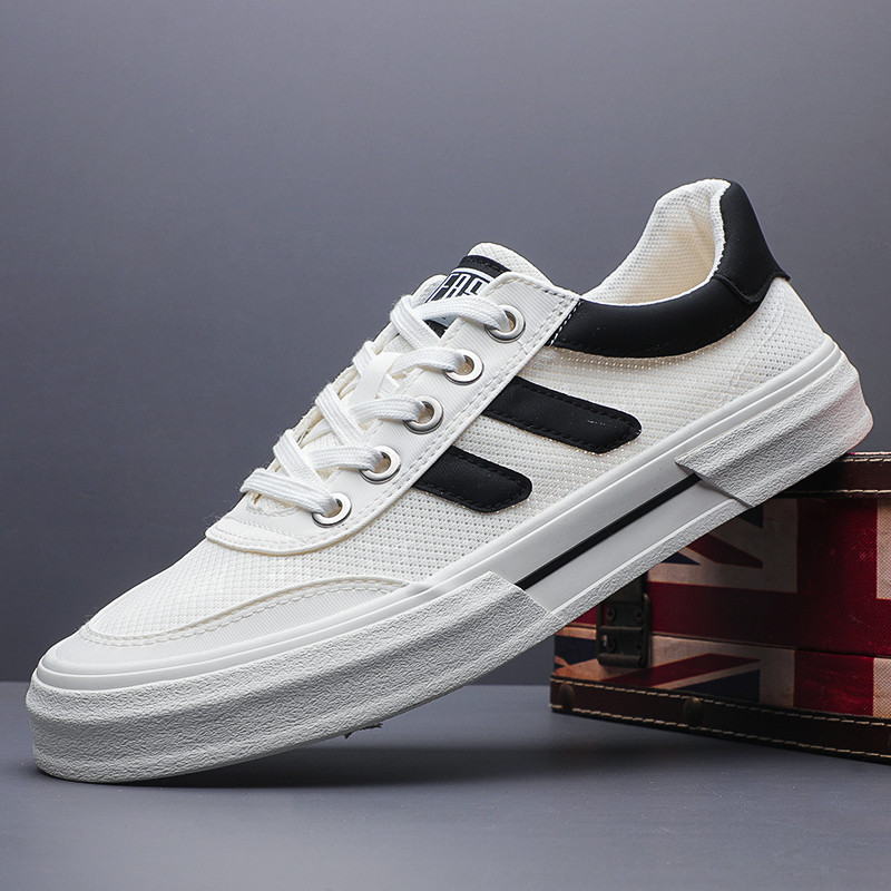 Sapatos de rede sapatos de pano de verão sapatos masculinos na moda All-Match respirável leve sapatos casuais juventude
