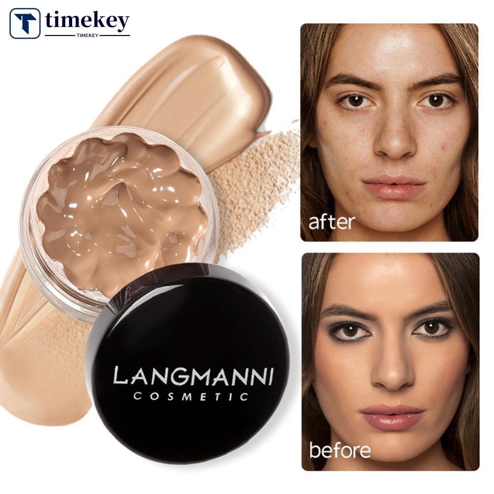 TIMEKEY 2 Em 1 Base De Creme Corretivo Macio E Bronzeador Cobertura Edificável Maquiagem Facial Para Uso Diário Olheiras