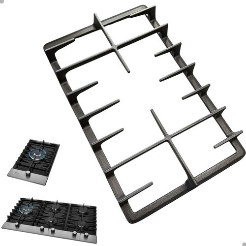TREMPE TRIPLA CHAMA FERRO FUNDIDO PARA COOKTOP FISCHER PLATINIUM 33810 / 33790 / 38420 ORIGINAL