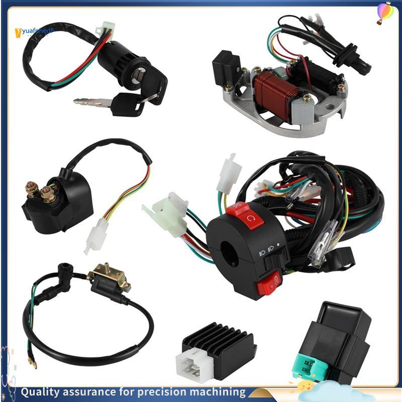 Regulador De Bobina De Chicote De Fiação Completo CDI Relé Solenóide Para 4 Tempos ATV 50cc 70cc 90cc 110cc 125cc Dirt B