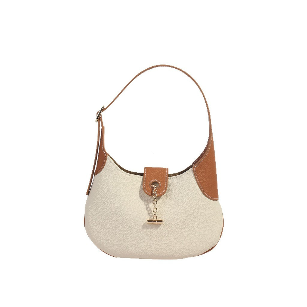 Bolsa Casual pequena M o lp, Material de couro novo estilo 2025, bolsa de selim com alça nas axilas, bolsa d