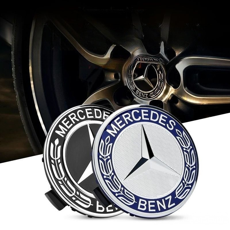 Capa de roda Mercedes C180 C200 E260 E300 S350 ML350 GLA com logotipo da Mercedes