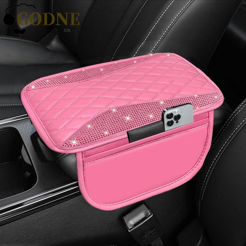 GODNESSFO Diamond Capa Para Console Central De Carro , Universal Descanso De Braço Com Design Brilhante , Protetor De Ap