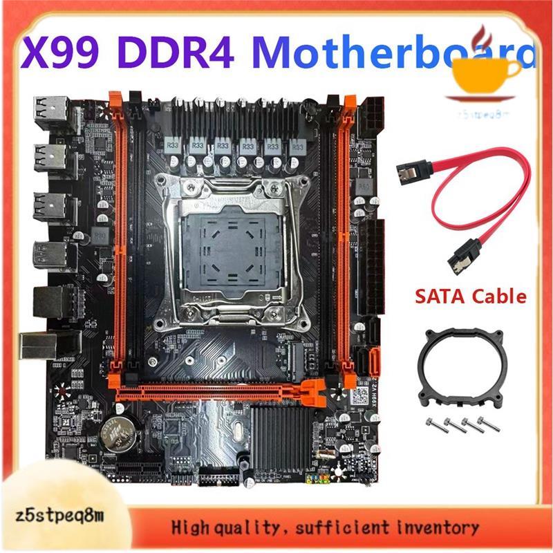 Placa-Mãe De Mesa X99 D4 + Cabo SATA B85 LGA2011-3 4X DDR4 REG ECC RAM Slots M . 2 PCIE SATA3.0 X99 Para Jogos
