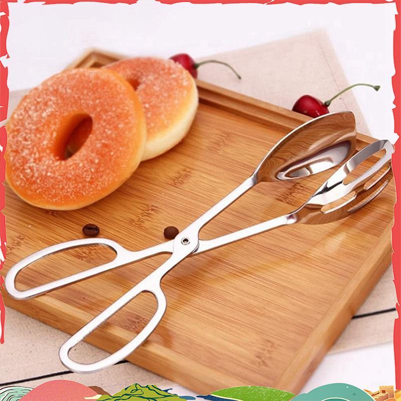 Pinças De Comida De Aço Inoxidável Multi-Purpose Pão Bife Churrasco Salada Ferramentas De Cozinha