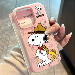 Capa 2 Em 1 Para Gelatina De Doces Capinha Snoopy Fofo IPhone 13 11 12 14 15 16 17 16e 18Normal Pro Max Ar Macarons Case