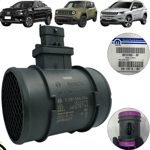 Sensor Maf Fiat Toro Jeep Compass Renegade 2.0 16v Diesel