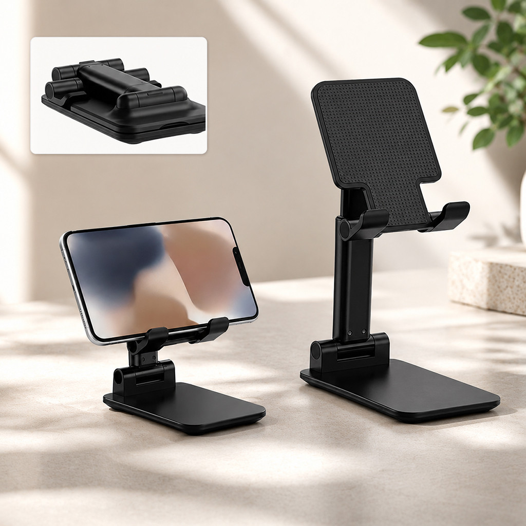 Suporte Celular Tablet Dobrável Ajustável Suporte de Mesa Universal