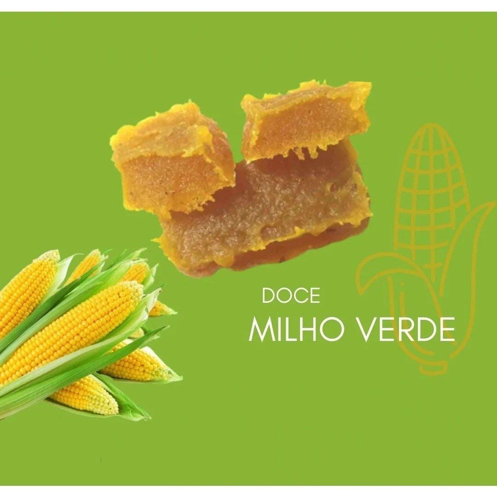 Doce de Milho Verde 1,1Kg Bruju Pote  festa junina sobremesa