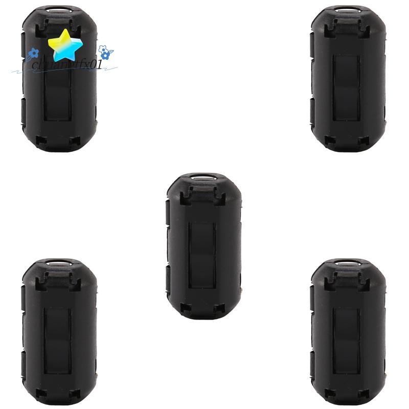 [Promover C] 5 Pcs Clip On Supressor De Ruído Filtros De Núcleo De Ferrite De Cabo De 3.5mm