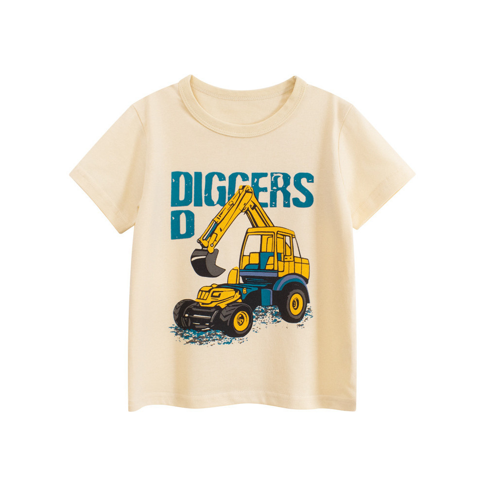 27 crianças puro algodão versão coreana roupas infantis verão menino camiseta de manga curta crianças bebê dos desenhos 