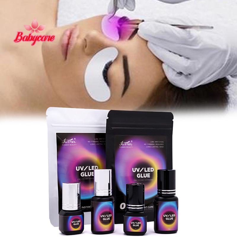 BYCE > 1 Pcs 3/5ml UV LED Lâmpada Qui Secagem Cílios Cola Iluminador 1S De Cura Rápida Profissional Ferramenta De Maquia