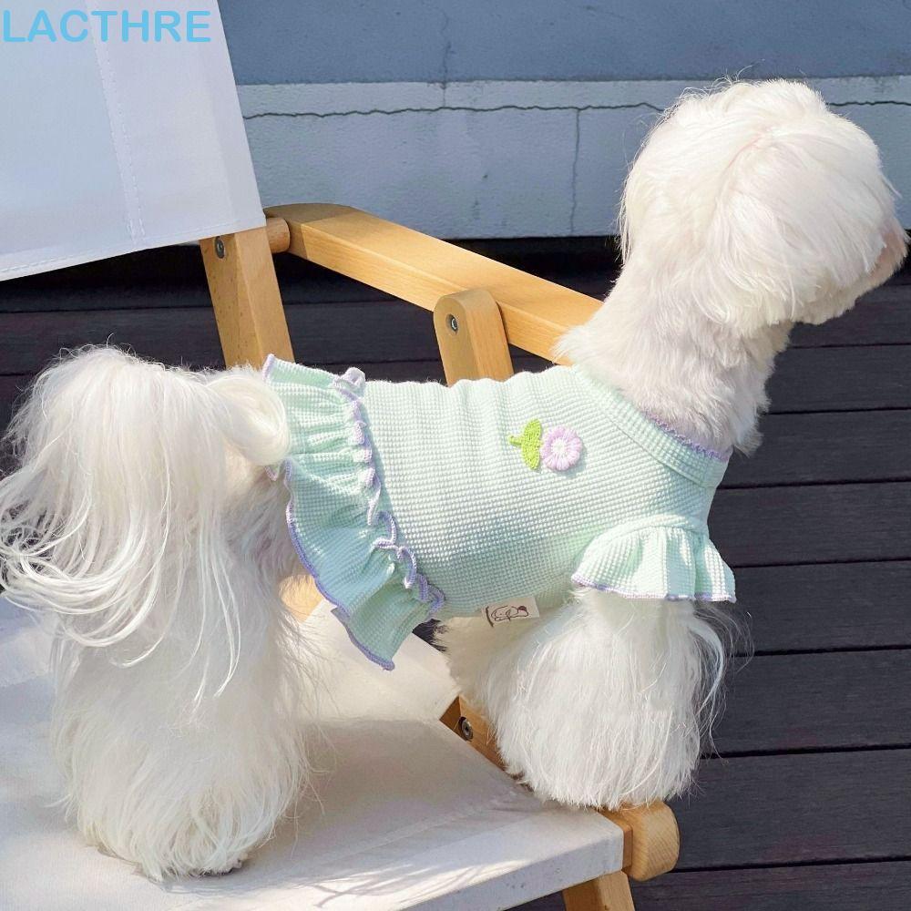 Saia Para Cachorro LACTHRE , Colete De Primavera Macia Estilo INS , Tecido Fino Chihuahua Rosa Respirável Roupas Animais