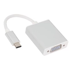 Adaptador Conversor Usb-c 3.1 Type-c Macho Para Vga Fêmea