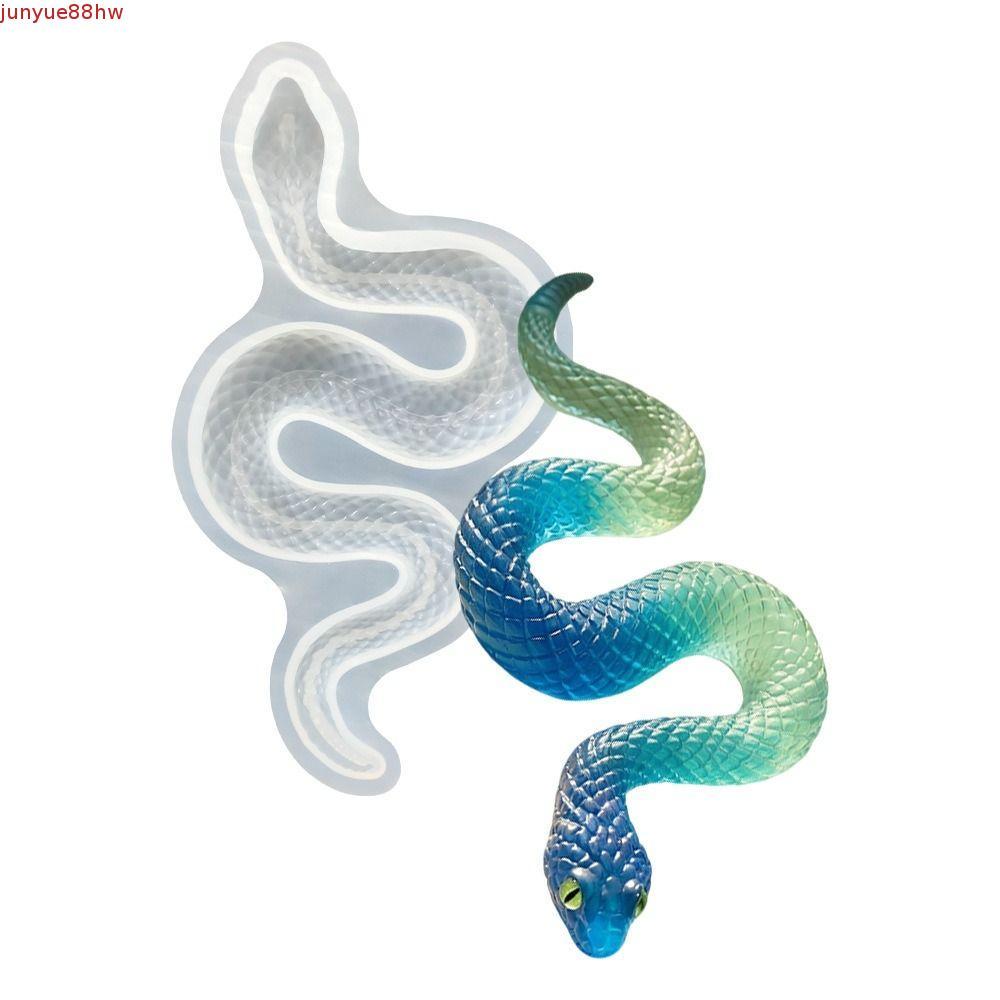 Molde De Cobras 3D JUNYUE , Silicone Resistente Ao Calor , Moldes Em Forma De Cobra , Ferramentas Artesanais Antiaderent