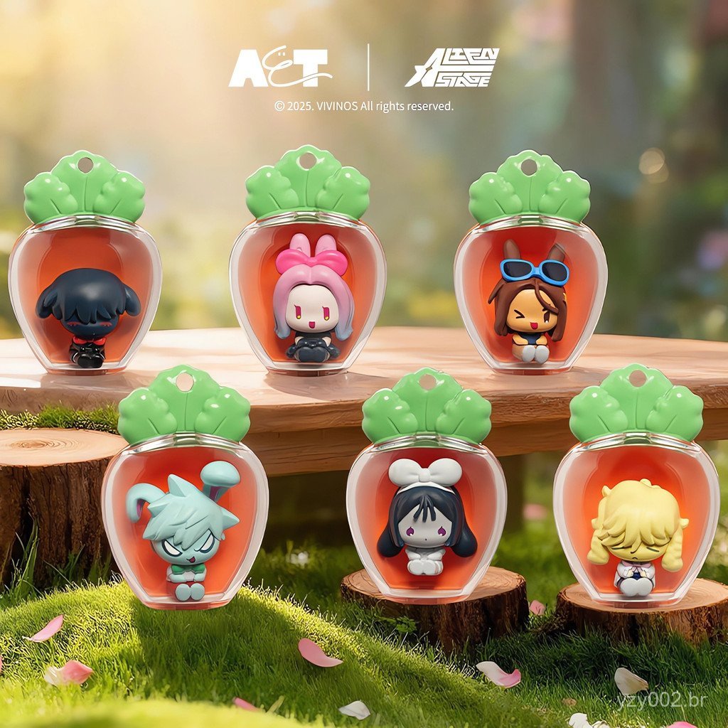 ALIEN STAGE RABBIT SERIES Caixa Surpresa Oficial Chaveiro de PVC Removível Figura Mini Aleatória IVAN Ata Luka Hyuna Miz