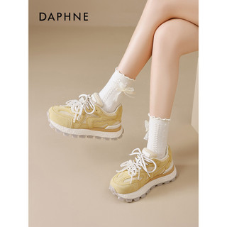 Daphne amarelo Ballet alemão sapatos de treinamento feminino 2026 plataforma de sola grossa Forrest sapatos doce pequeno
