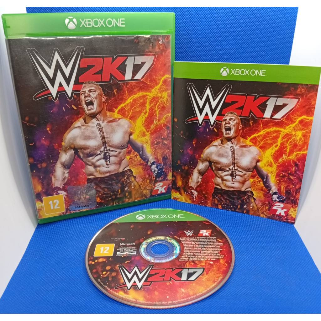 WWE 2K17 XBOX One - Jogo original, testado e funcionando perfeitamente