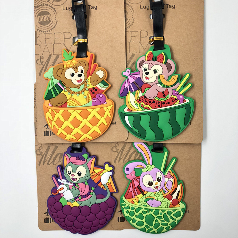 Duffy Bear Ballet Coelho Pintor Gato Shirley May Mercadoria Etiqueta de bagagem fofa Cartão de embarque Bolsa Pingente