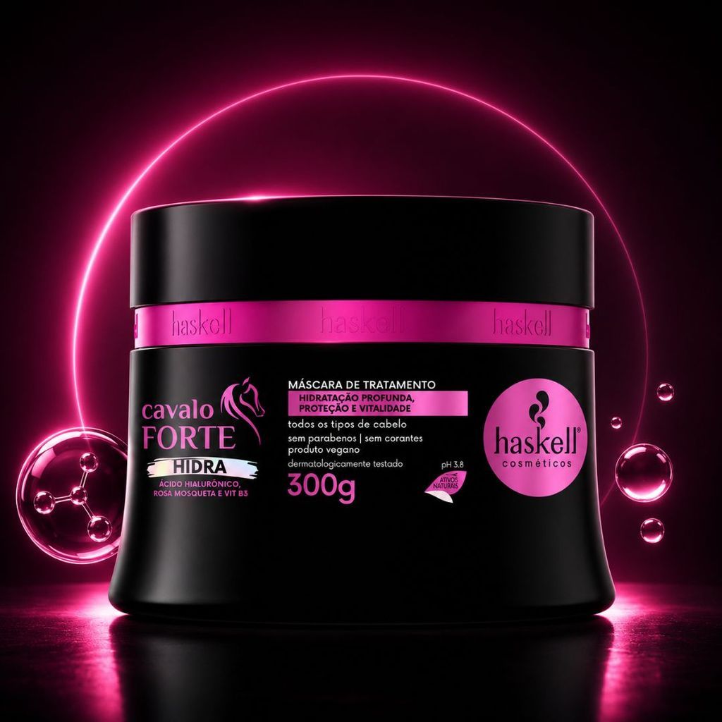 Mascara Hidra Cavalo Forte 300g Haskell Cosméticos