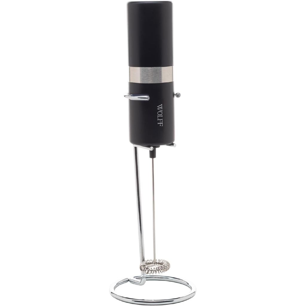 Mixer Elétrico Portátil De Aço Inox Com Suporte Wolff Preto Mixer Elétrico Para Bebidas Misturador