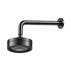 Ducha Chuveiro Auto-Limpante Redondo para Aquecimento a Gás ou Solar Grafite Escovado