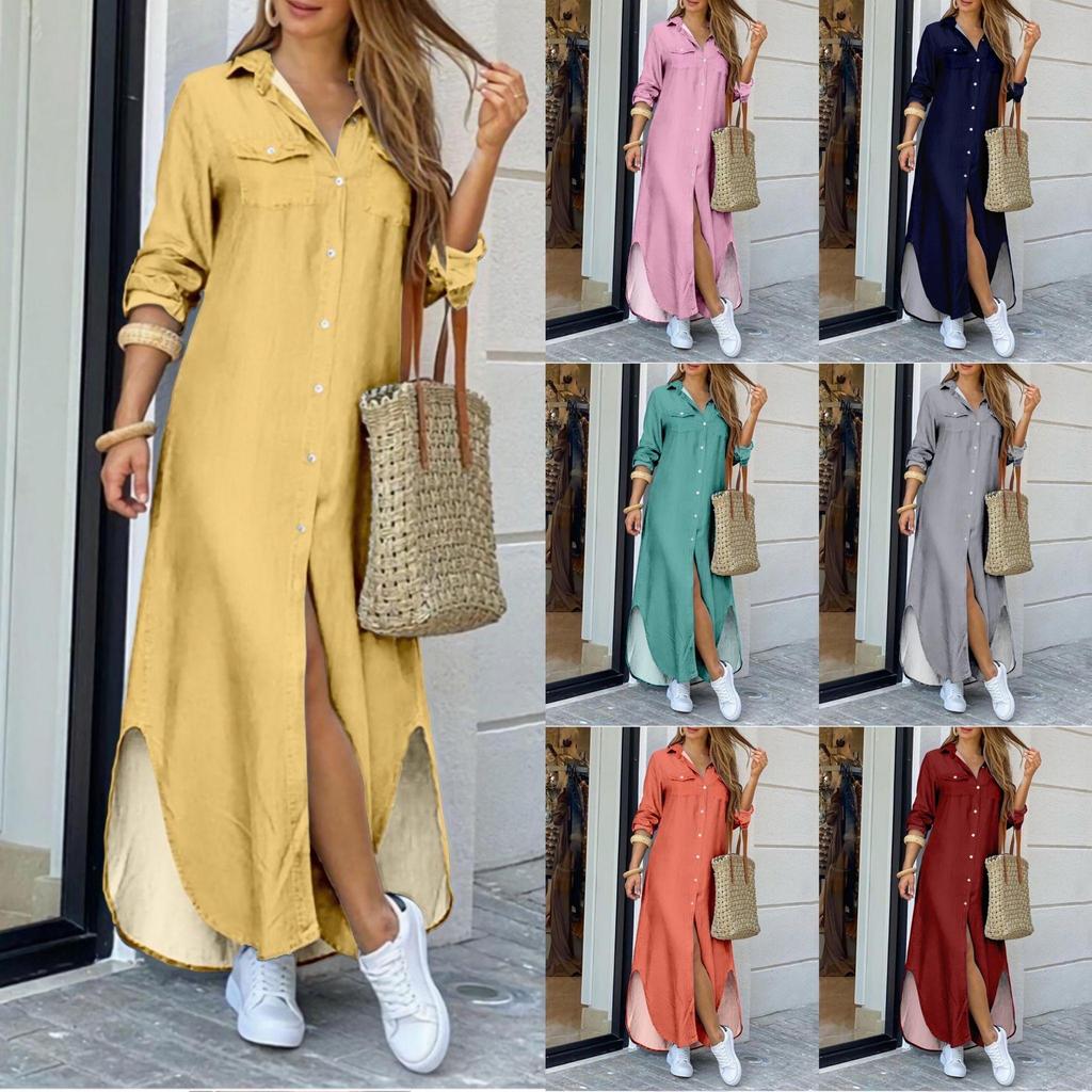 AliExpress primavera verão europeu americano rua comércio exterior novo estilo moda manga comprida colorida camisa de co