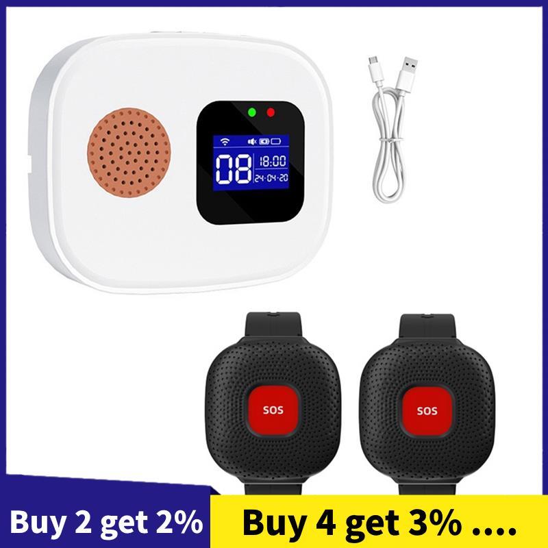 Sistema De Chamada Inteligente WiFi Cuidador Pager Display Digital Alerta Para Idosos Uso Em Restaurante Sino Hospital