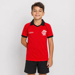 Camisa Flamengo Rufar Infantil Vermelha