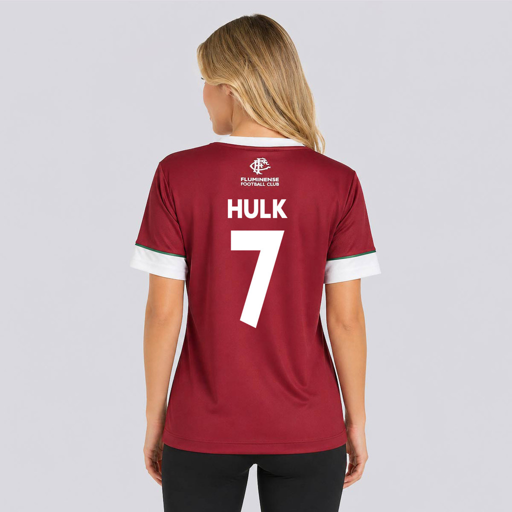 Camisa Fluminense Chiado Feminina Grená 7 Hulk