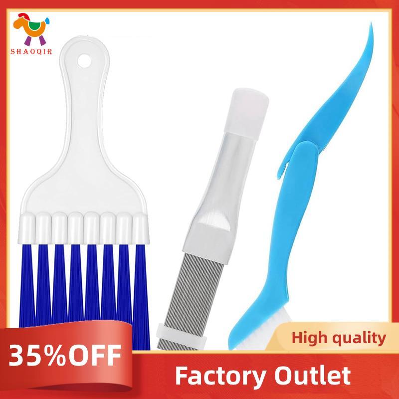 Ar Condicionado Condensador Fin Pente Conjunto De Limpeza Limpador Escova Kit Evaporador Radiador Ferramenta Reparo