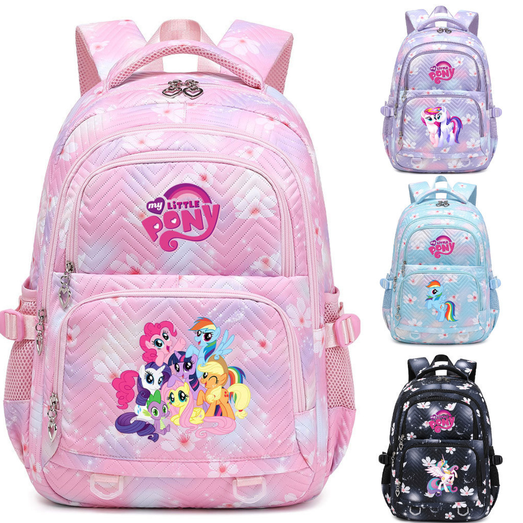 Nova Mochila Leve para Meninas My Little Pony, Campus Juvenil, Mochila Escolar Impermeável para Estudantes