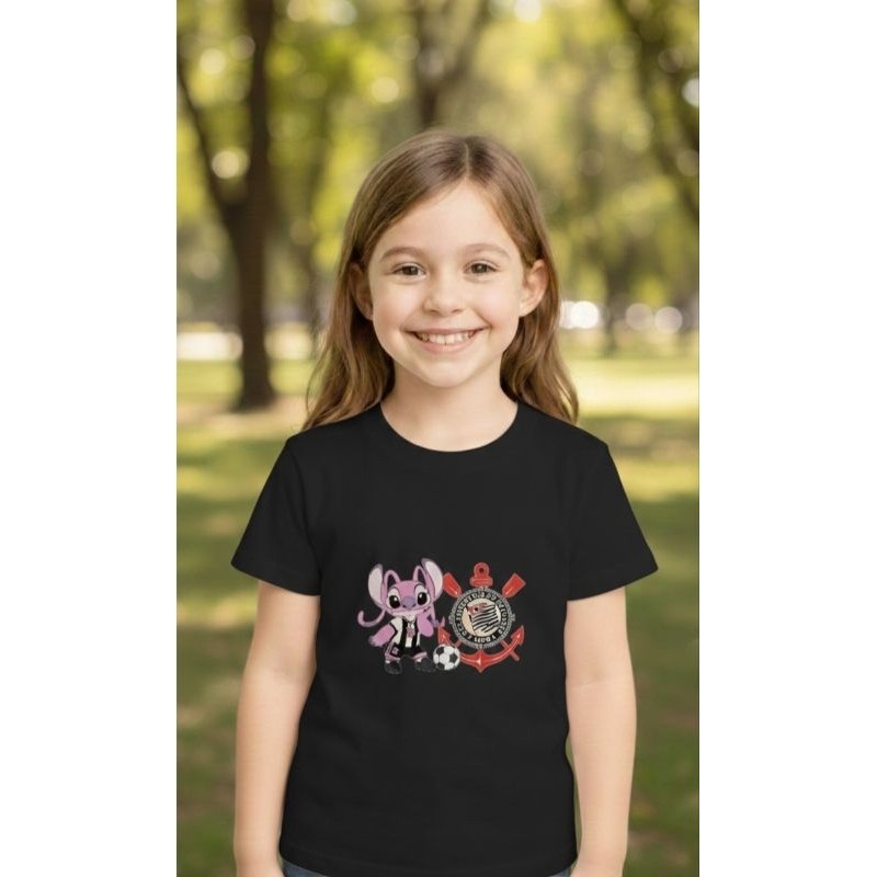 Camisa Stitch 100%Algodão Camiseta Stitch Estilo Blusa Stitch Conforto Para Seu Pequeno