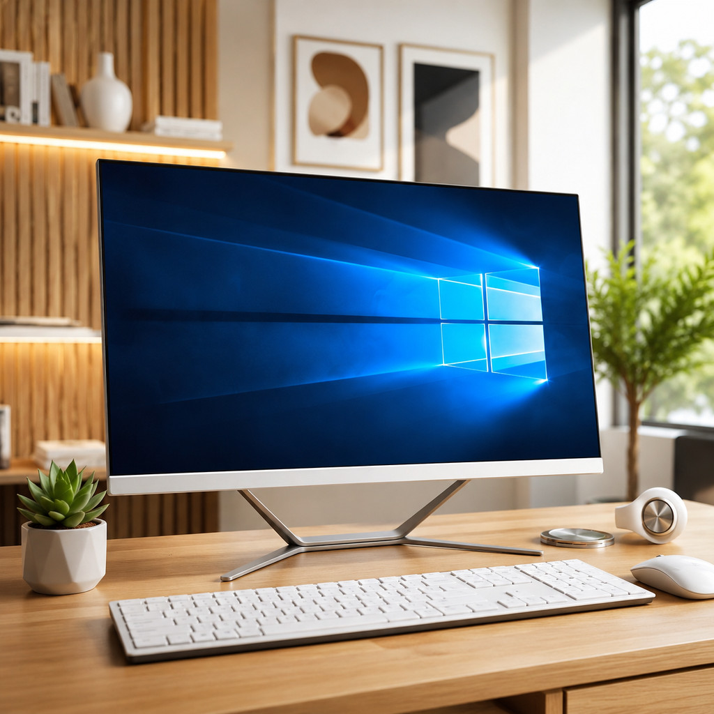 PC All In One 23.8 Polegadas Tela IPS Full HD i7 16GB RAM SSD Desktop para Traba