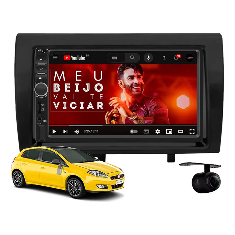 Central Multimídia Fiat Bravo 2011 À 2019