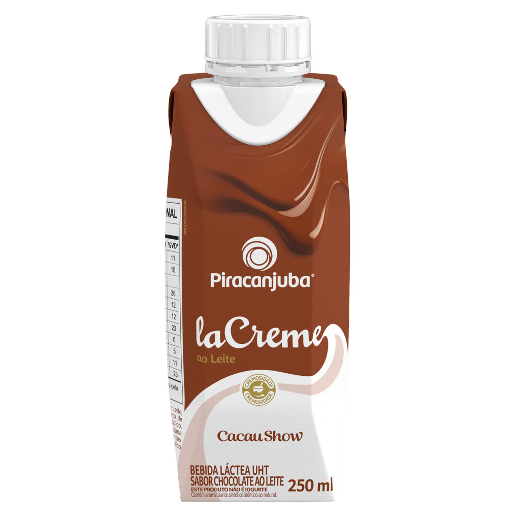 Bebida Lactea LaCreme Leite Piracanjuba Cacau Show 250ML